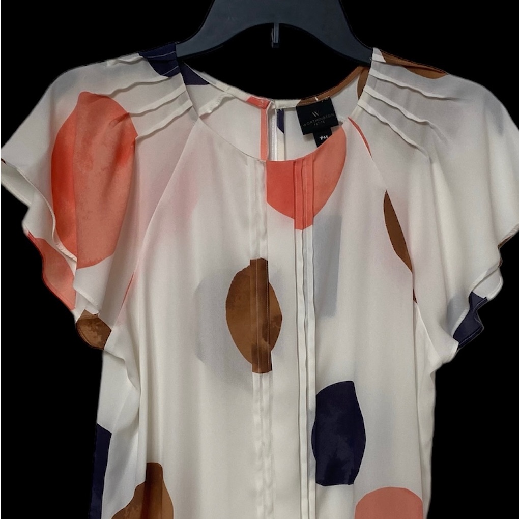 Sheer Polyester Blouse from Worthington Petite, image size:1020x1020
